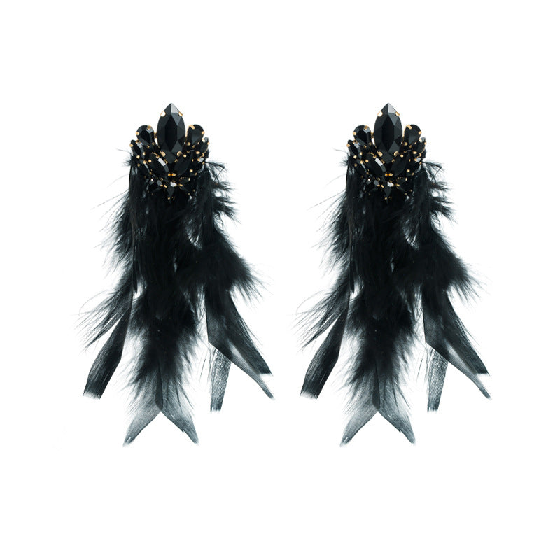 Wholesale Bohemian Diamond Flower Alloy Earrings
